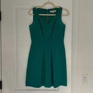 LOFT - size 0 - teal sleeveless dress
